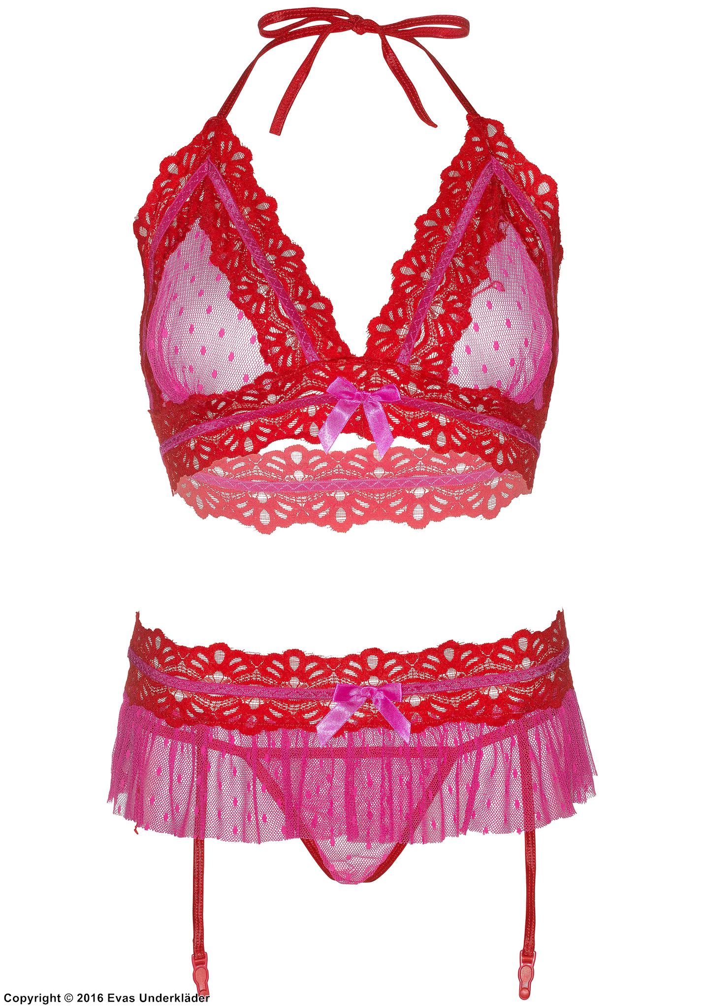 3-teiliges Dessous-Set